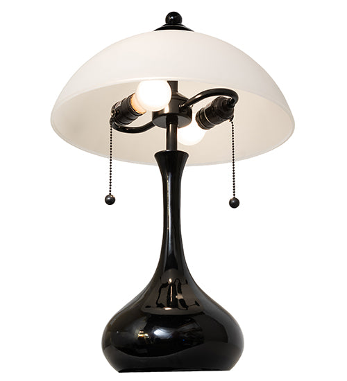 21" High Metro Frosty Glass Table Lamp