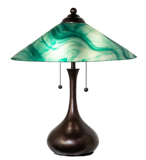 21" High Metro Mente Swirl Table Lamp