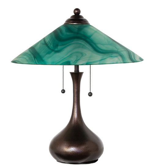 21" High Metro Mente Swirl Table Lamp