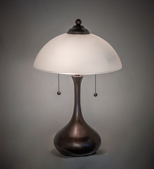 21" High Metro Frosty Glass Table Lamp