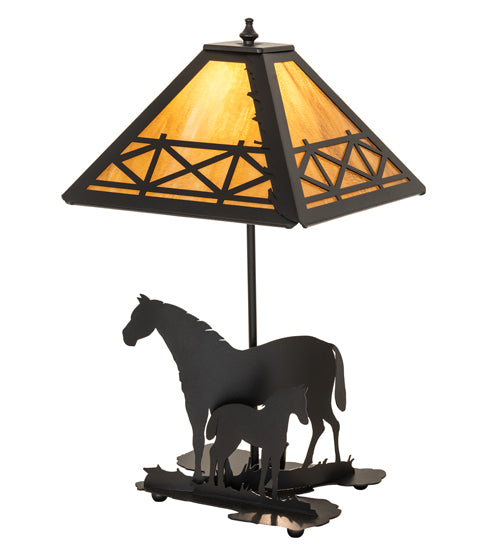 22" High Mare & Foal Table Lamp