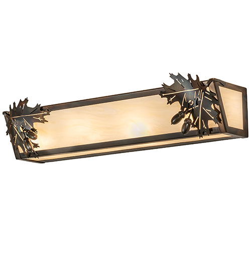 24" Wide Oak Leaf & Acorn Vanity Light