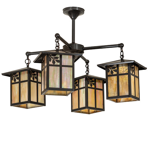 32" Wide Seneca Sprig 4 Light Chandelier