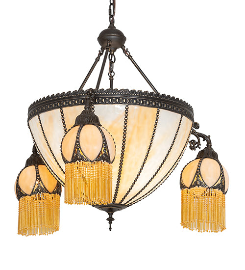 33" Wide Gothic 4 Light Chandelier