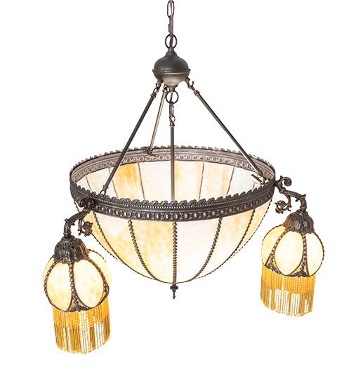 33" Wide Gothic 4 Light Chandelier