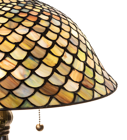 21" High Tiffany Fishscale Table Lamp