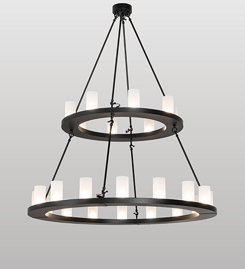 54" Wide Loxley 24 Light Two Tier Chandelier