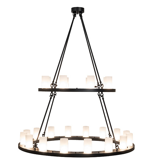 54" Wide Loxley 24 Light Two Tier Chandelier