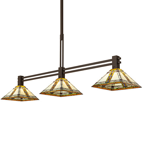 72" Long Nevada 3 Light Island Pendant