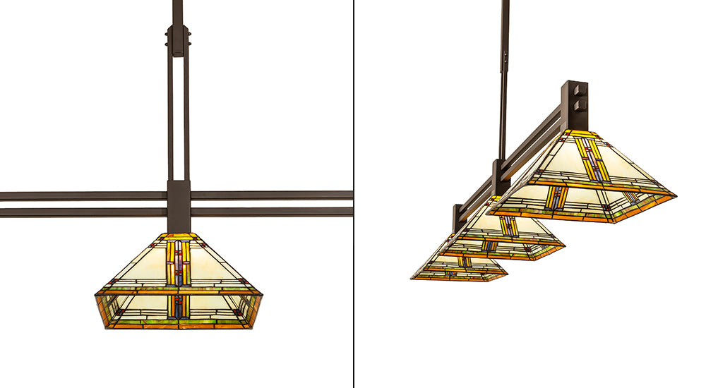 72" Long Nevada 3 Light Island Pendant