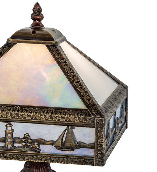 19" High Sailboat Mission Accent Lamp