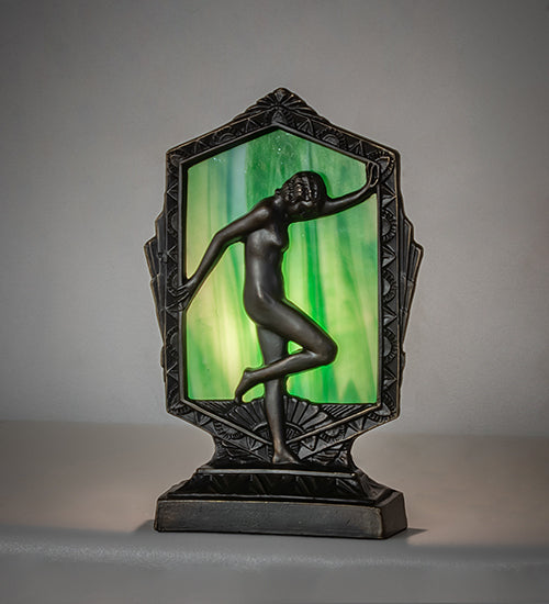 9" High Deco Posing Lady Accent Lamp