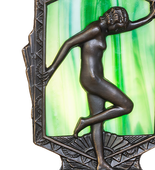 9" High Deco Posing Lady Accent Lamp