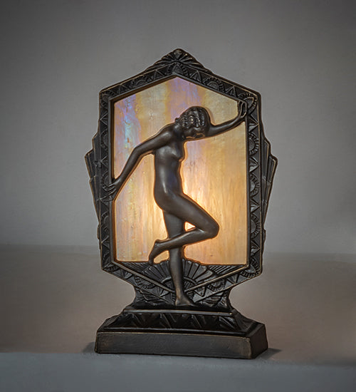 9" High Deco Posing Lady Accent Lamp