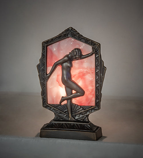 9" High Deco Posing Lady Accent Lamp