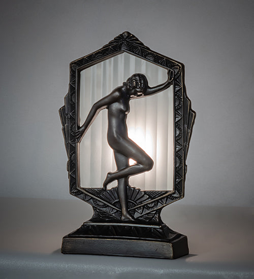 9" High Deco Posing Lady Accent Lamp