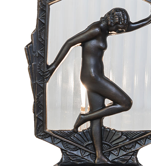 9" High Deco Posing Lady Accent Lamp