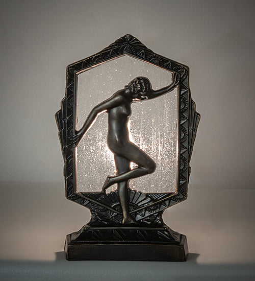 9" High Deco Posing Lady Accent Lamp