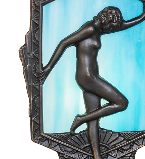 9" High Deco Posing Lady Accent Lamp