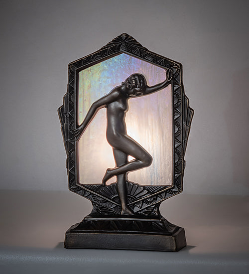 9" High Deco Posing Lady Accent Lamp