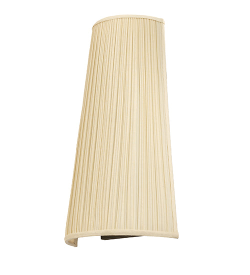 9" Wide Channell Tapered & Pleated Wall Sconce