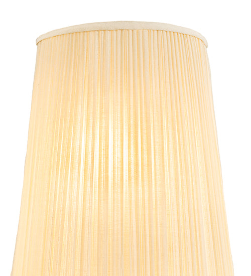 9" Wide Channell Tapered & Pleated Wall Sconce