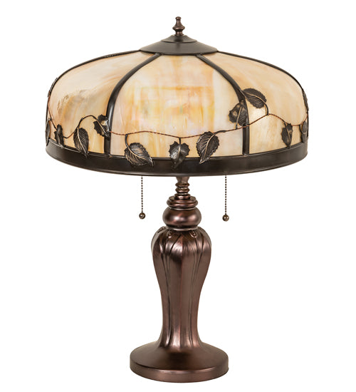 24" High Poplar Leaf Table Lamp