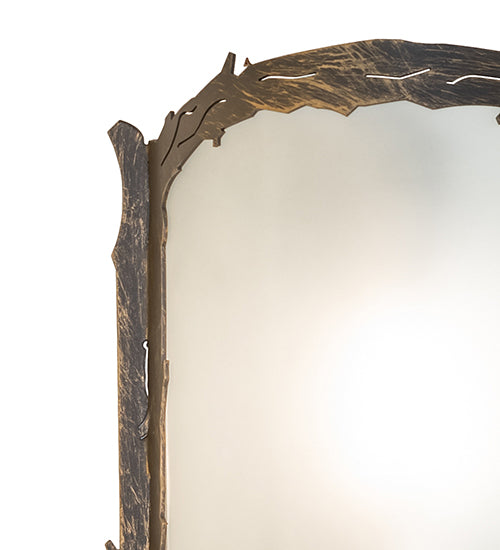 6" Wide Leaf Edge Wall Sconce