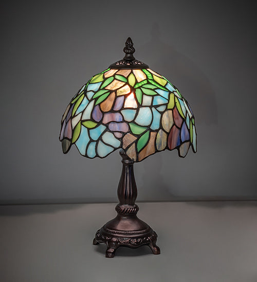 14" High Tiffany Wisteria Mini Lamp