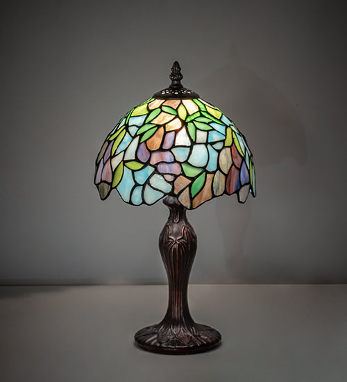 15" High Tiffany Wisteria Mini Lamp