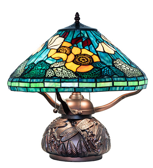 17" High Tiffany Poppy Table Lamp