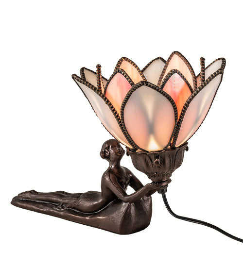 9" High Bud Lady Accent Lamp