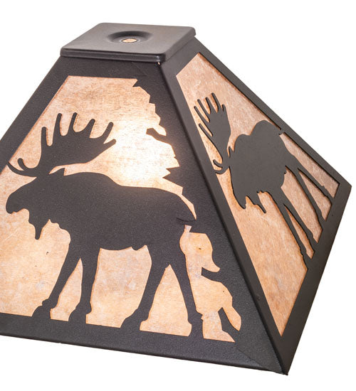 12" Square Moose Shade