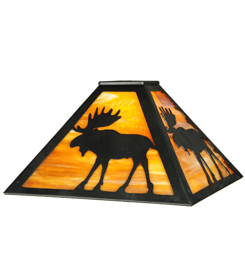 21"H Lone Moose Table Lamp