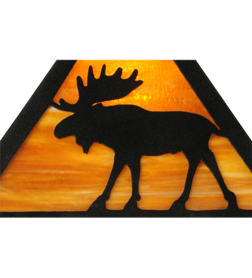 21"H Lone Moose Table Lamp