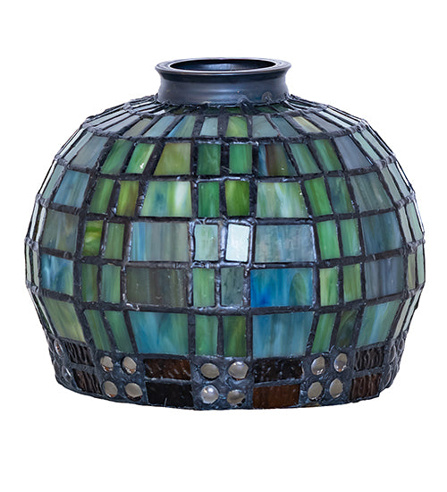 6" Wide Jeweled Basket Shade