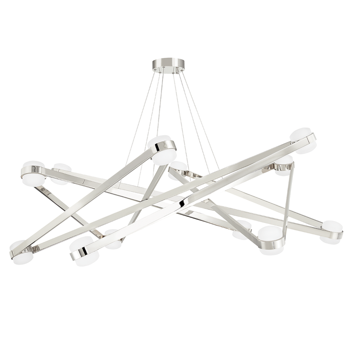 Orbit 12 Ligh Chandelier - Polished Nickel