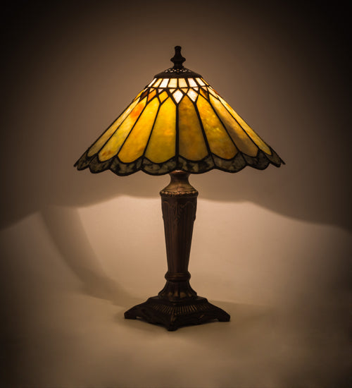 15.5"H Carousel Jadestone Accent Lamp