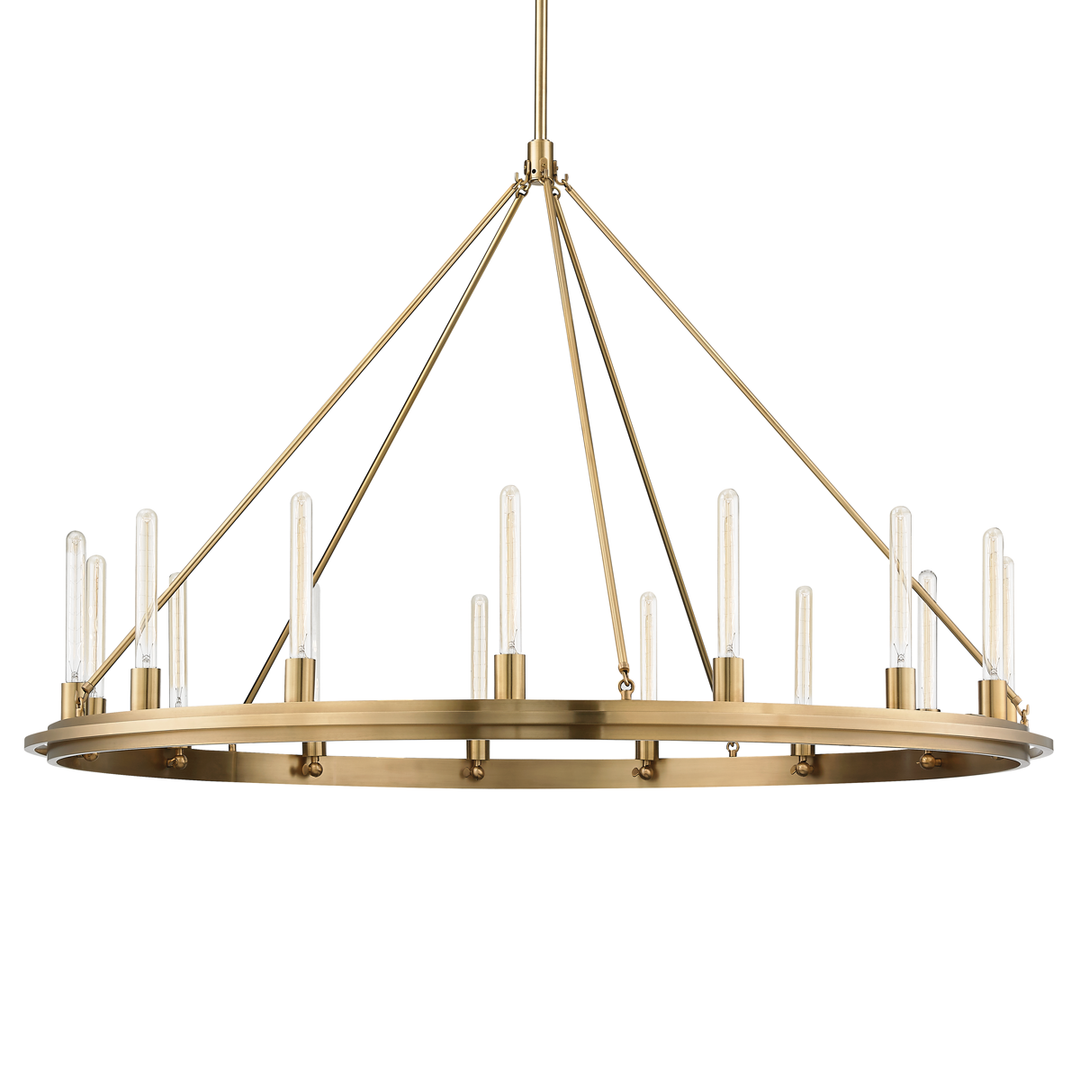 Chambers Pendant 38" - Aged Brass