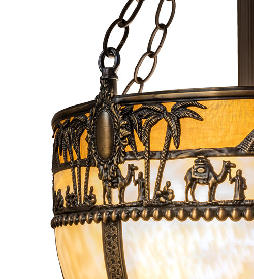 16" Wide Camel Basket Inverted Pendant