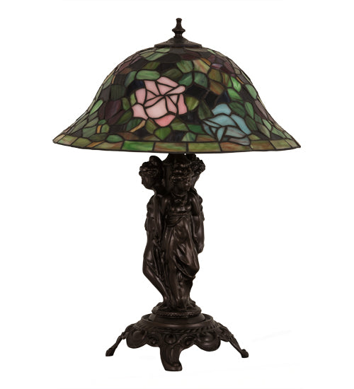 21.5"H Rosebush Table Lamp