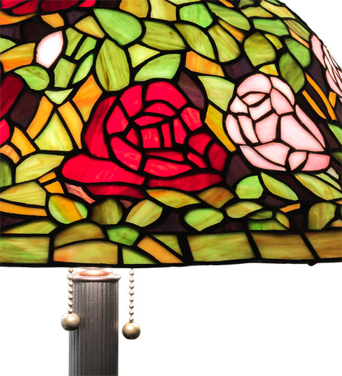 62" High Tiffany Rosebush Floor Lamp