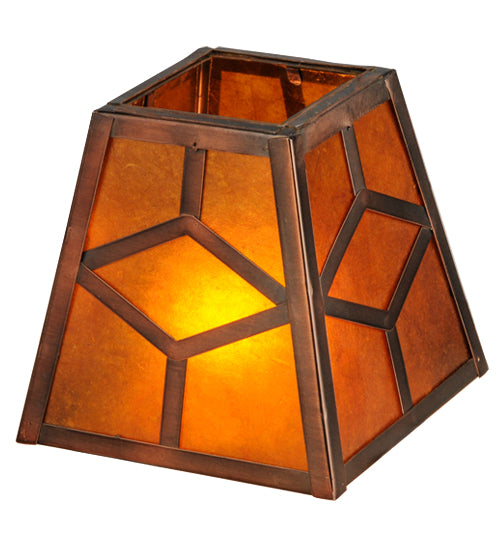 5"Sq Diamond Craftsman Shade