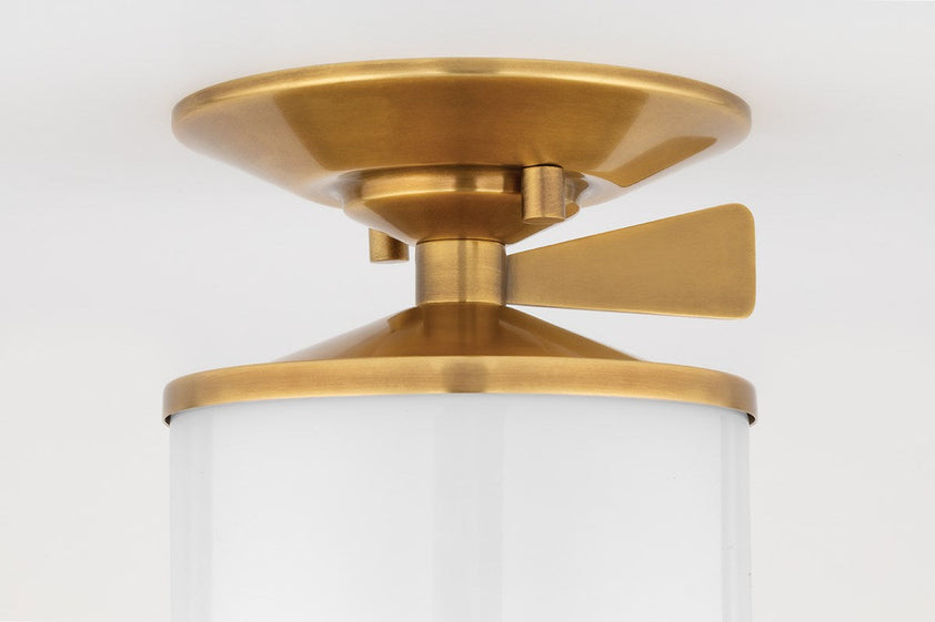 Audrey Semi Flush 12" - Polished Nickel