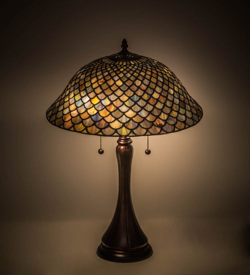 23"H Tiffany Fishscale Table Lamp