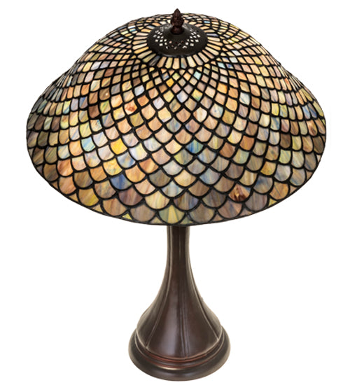 23"H Tiffany Fishscale Table Lamp