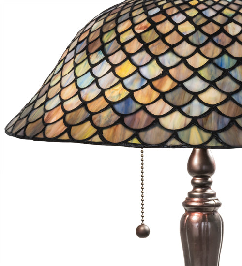 23"H Tiffany Fishscale Table Lamp