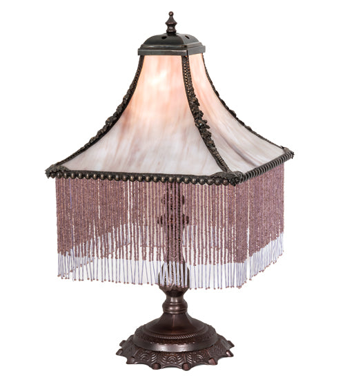 21" High Victoria Fringed Table Lamp