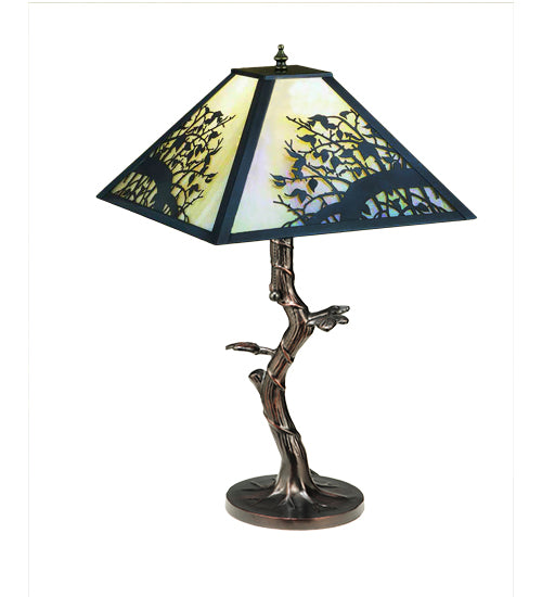 23" High Apple Blossom Table Lamp