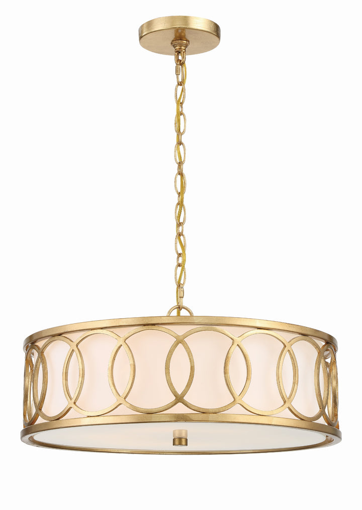 Libby Langdon Graham 6 Light Antique Gold Chandelier